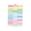 Dashed Quarter Box Planner Stickers  // #HS-34