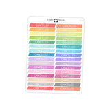 Cancelled Planner Stickers