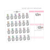 Girls Night - Icon Icon Script Stickers // #TS-19