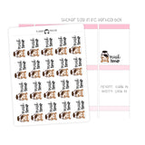 Mask Time Skincare - Icon Script Stickers // #190