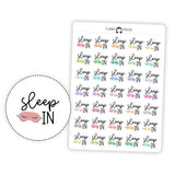 Sleep in - Icon Script Stickers