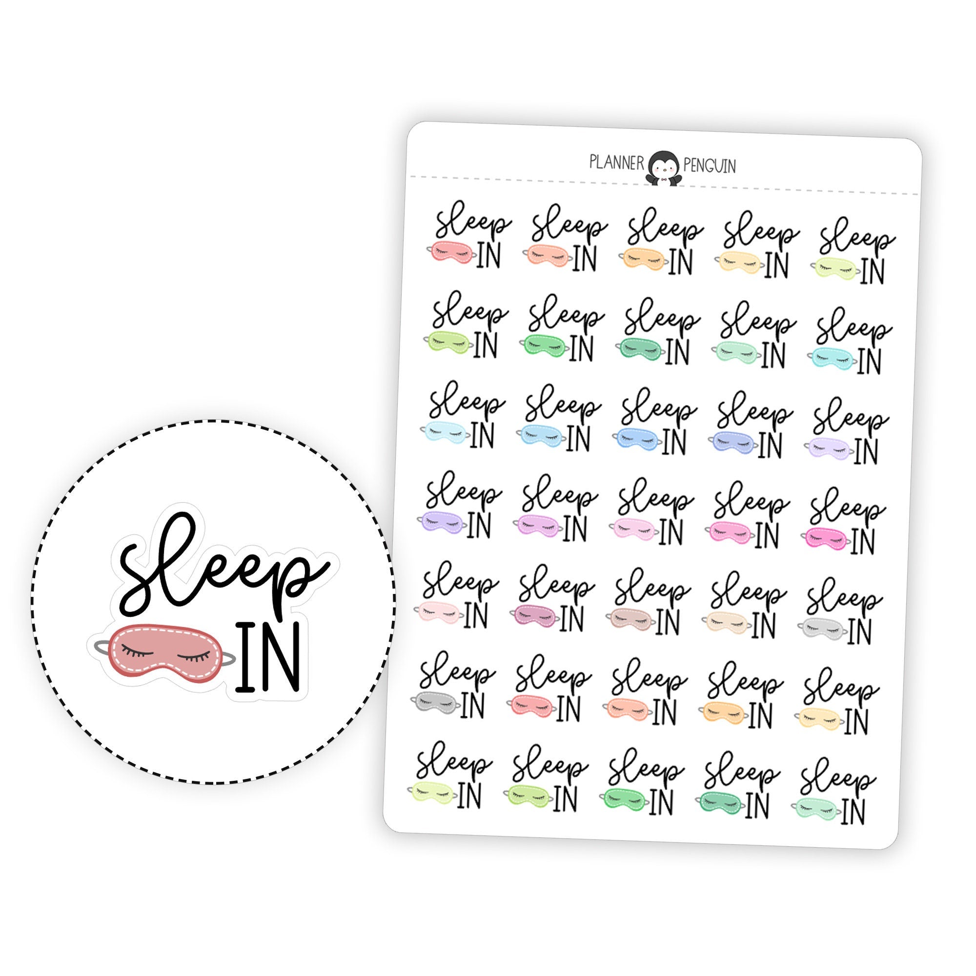 Sleep in - Icon Script Stickers