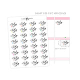 Tidy Up - Icon Script Stickers