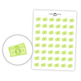 Dollar Bill Note - Icon Planner Stickers