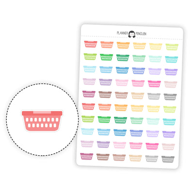 Laundry hamper - Icon Planner Stickers// #IC-17