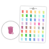 Garbage Trash Can - Icon Planner Stickers