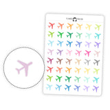 Airplane Travel - Icon Planner Stickers