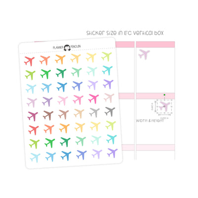 Airplane Travel - Icon Planner Stickers// #IC-14