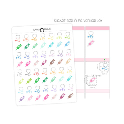 Doctor Nurse Hospital - Icon Planner Stickers// #IC-12