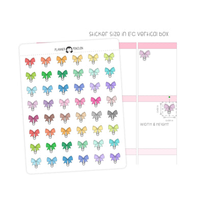 Bow clip- Icon Planner Stickers// #IC-21