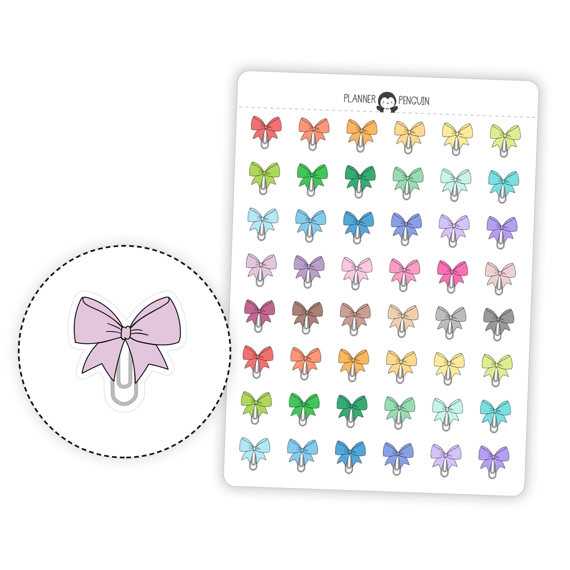 Bow Clip - Icon Planner Stickers