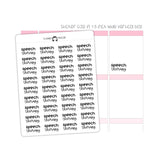 Speech Therapy Typography stickers