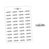 CUSTOM - Script Stickers SC-C1