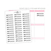 AM Routine PM Routine Typography stickers// #TY-02