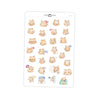 Cat Emoji emoticon Planner Stickers // #FS-125