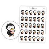 Popcorn Movie Night Penguin Planner Stickers