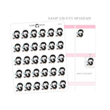 Makeup Penguin Planner Stickers
