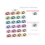 Lazy Day Nap Penguin Planner Stickers