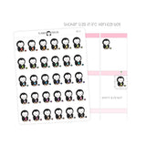 Knitting Penguin Planner Stickers