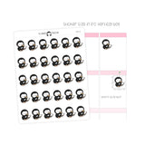 Pizza Night Penguin Planner Stickers