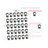 Reading Penguin Planner Stickers