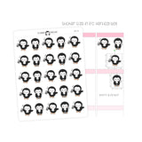 Kettlebell Workout Penguin Planner Stickers