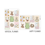 Bunny Hop Weekly Kit Stickers For Vertical Planner or Happy Planner