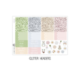 Bunny Hop Weekly Kit Stickers For Vertical Planner or Happy Planner