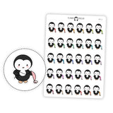 Vacuum Cleaning Penguin Planner Stickers
