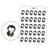 Christmas Lights Penguin Planner Stickers // #PS18