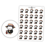 Gardening Penguin Planner Stickers