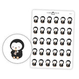 Take Out Food Penguin Planner Stickers
