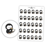 Pizza Night Penguin Planner Stickers