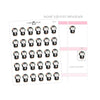 Flower Girl Penguin Planner Stickers // #PS29