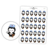 Happy Mail Penguin Planner Stickers // #PS28