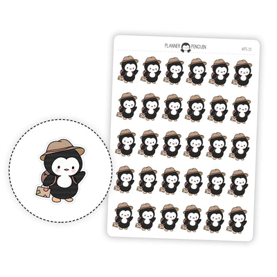 Adventure Travel Penguin Planner Stickers // #PS25