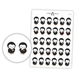 Tattoo Appointment Penguin Planner Stickers