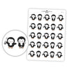 Kettlebell workout Penguin Planner Stickers // #PS38