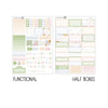 Bunny Hop Weekly Kit Stickers For Vertical Planner or Happy Planner // #S116