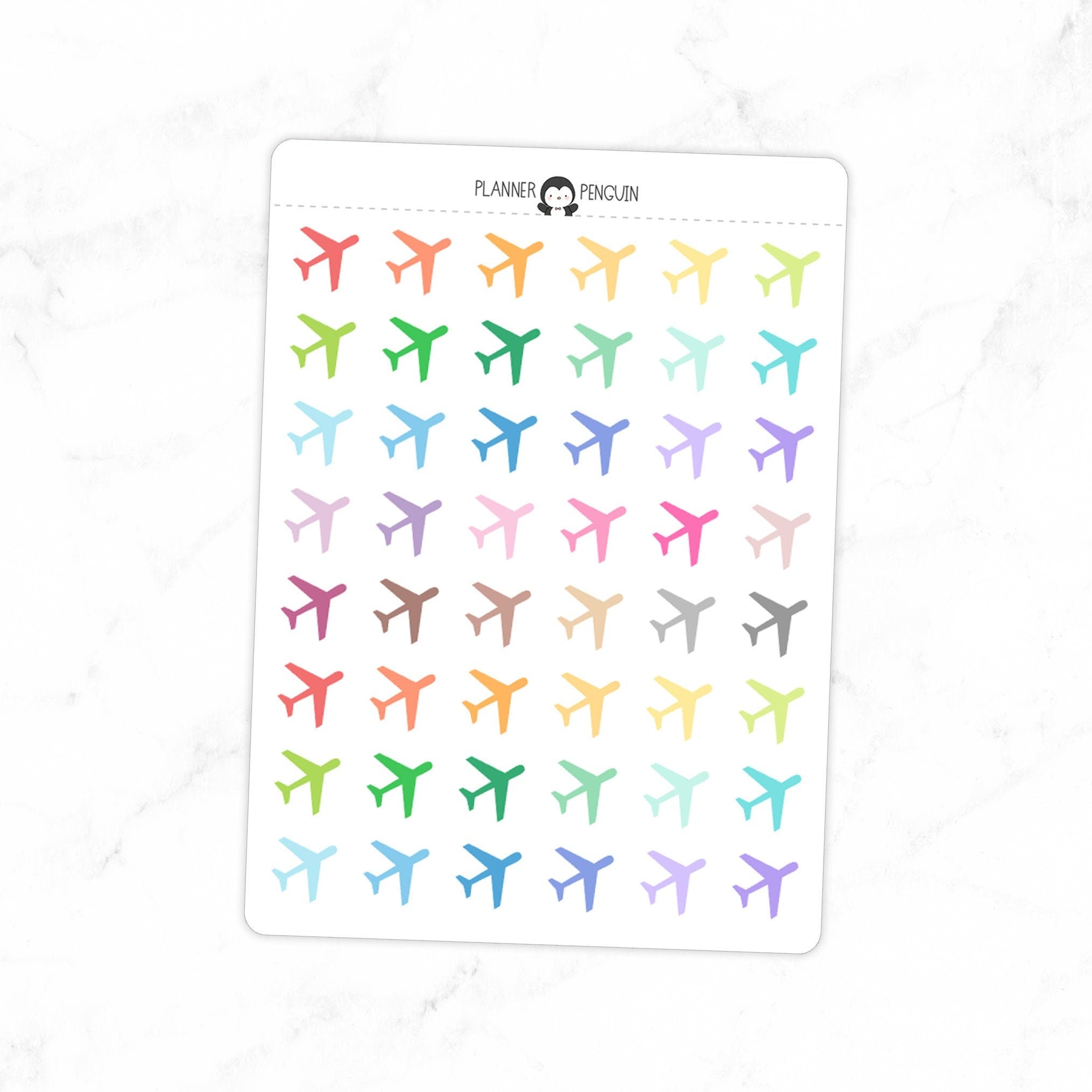 Airplane Travel - Icon Planner Stickers