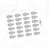 Girls Night - Icon Script Stickers