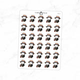 Gardening Penguin Planner Stickers