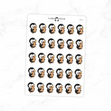 Grocery Shopping Penguin Planner Stickers