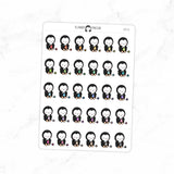 Knitting Penguin Planner Stickers