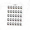 Knitting Penguin Planner Stickers // #PS22