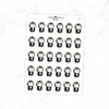 Flower Girl Penguin Planner Stickers // #PS29