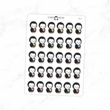 Reading Penguin Planner Stickers