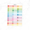 Skinny Appointment label Label Planner Stickers // #HS-38