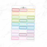 Dotted Quarter Box Planner Stickers