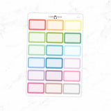 Half Box Planner Stickers